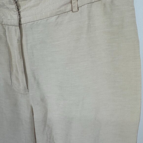 Joneswear Womens Wide Leg Pants Size 4 Silk Linen Vintage Y2K Career Work - Picture 3 of 7